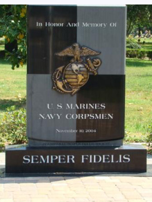 Marines and Navy Corpsman Memorial in Jacksonville, Florida
