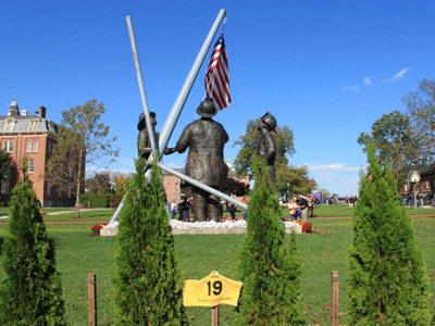 National Fallen Firefighter’s Memorial – 9/11 Memorial: To Lift A Nation Sculpture in Emmitsburg, Maryland