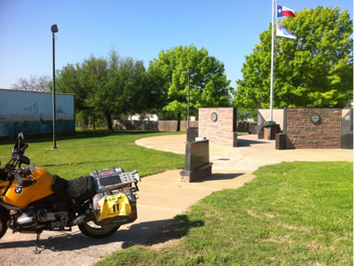 Veterans Memorial in Florence, Texas