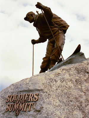10th Mountain Division Monument in Breckenridge, Colorado