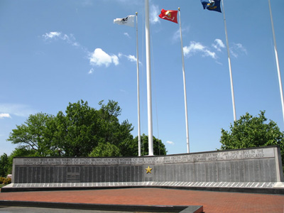 War Memorial Plaza in New Castle, Delaware