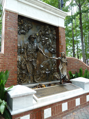 Faces of War Memorial in Roswell, Georgia