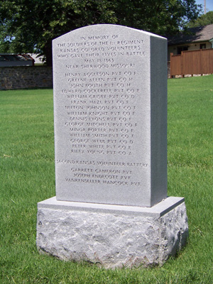 Colored Volunteers Memorial in Fort Scott, Kansas