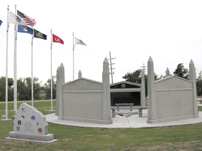 Veterans Memorial in Lakin, Kansas
