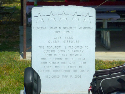 Omar Bradley Memorial in Clark, Missouri