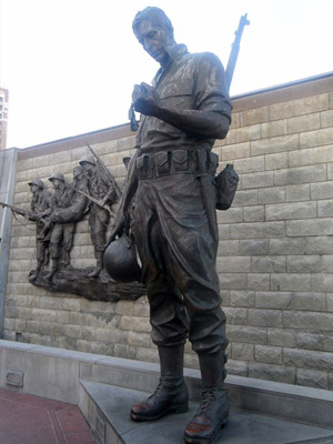 The Mourning Soldier (Korean Conflict) in Atlantic City, New Jersey