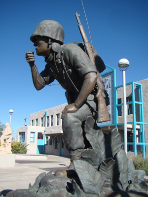 Navajo Code Talkers Monument in Gallup, New Mexico