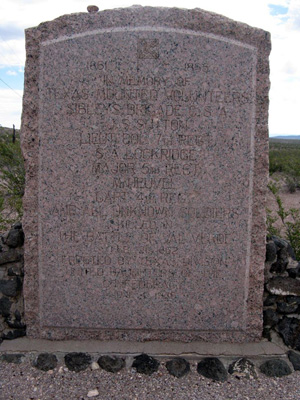 Fort Craig Confederate Monument in San Antonio, New Mexico