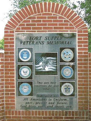 Fort Supply Veteran’s Memorial in Fort Supply, Oklahoma