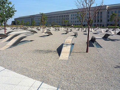 9/11 Pentagon Memorial in Arlington, Virginia
