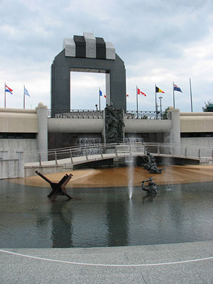 Naitonal D-Day Memorial in Bedford, Virginia