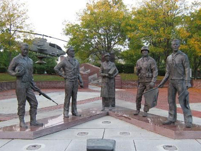 Veterans of Military Service Memorial in Bristol, Virginia