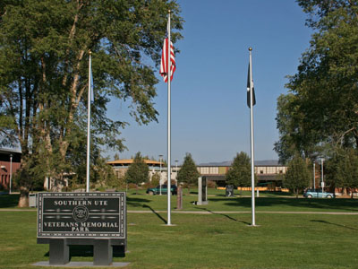 Southern Ute Veterans Memorial Park in Ignacio, Colorado