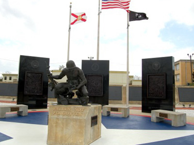 Veterans Memorial Plaza in Milton, Florida