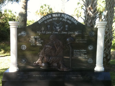 Korean War Memorial in Port St. Lucie, Florida