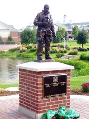 Firefighter Memorial in New Lenox, Illinois