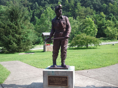 Memorial Statue of Today's Coal Miners in Benham, Kentucky