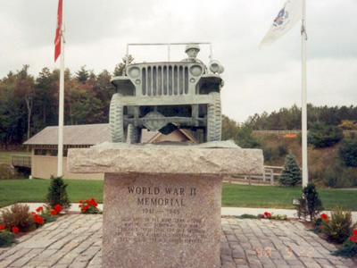 Maine Monument to WWII in Bangor, Maine