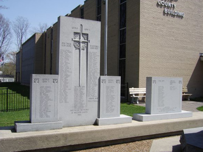 Mecosta County War Memorial in Big Rapids, Michigan