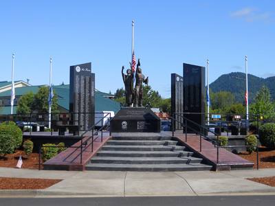 West Valley Veterans Memorial in Grand Ronde, Oregon