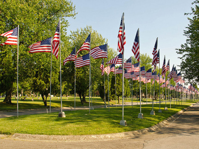 Avenue of Flags Memorial in Hermitage, Pennsylvania