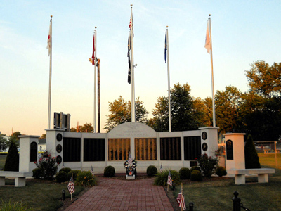 Union County World War II Honor Roll Monument in Mifflinburg, Pennsylvania