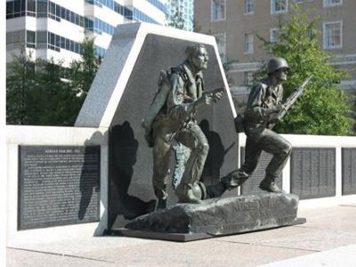 Korean War Memorial in Nashville, Tennessee