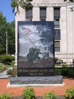 World War II Memorial in Union City, Tennessee
