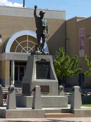 Peace Gardens and Doughboy Statue in Price, Utah