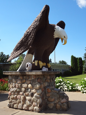 Old Abe - The War Eagle in Park Falls, Wisconsin