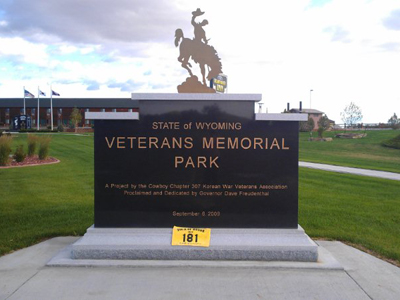 State of Wyoming Veterans Memorial Park in Cody, Wyoming